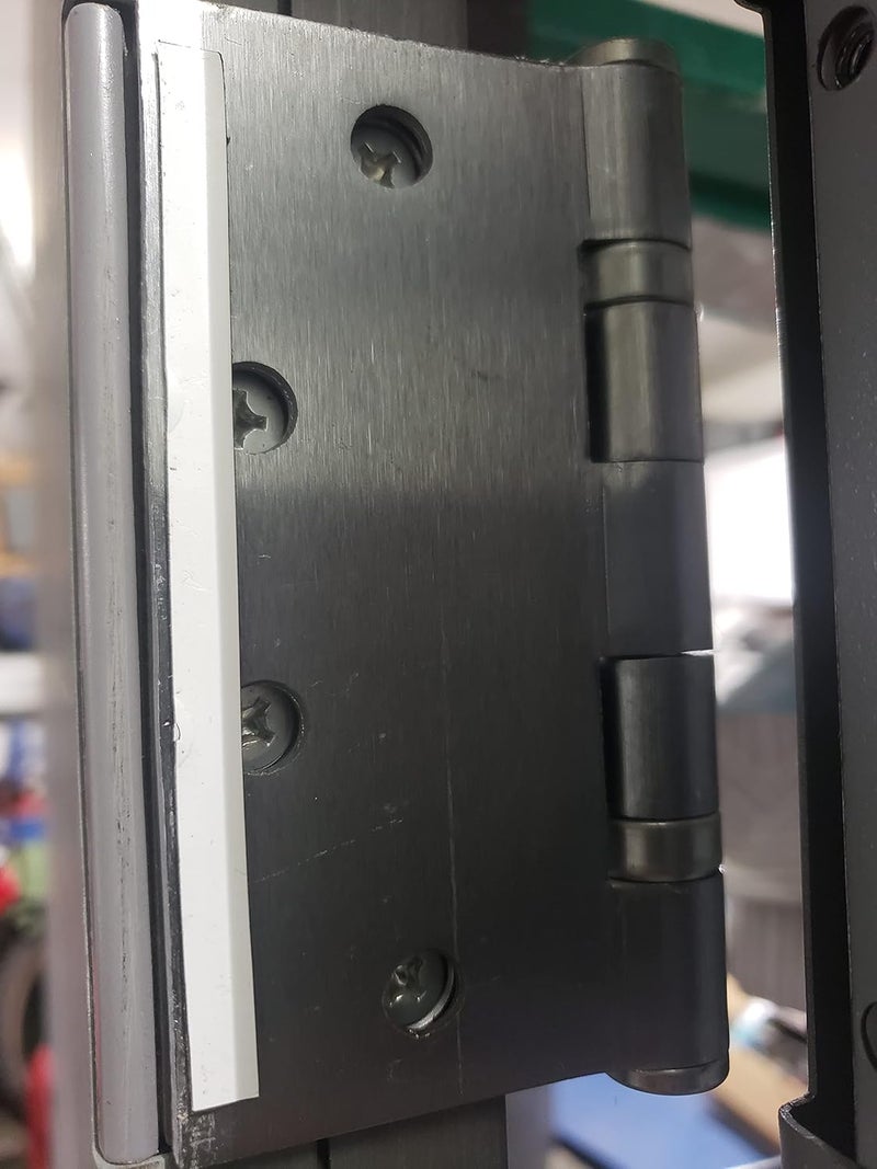 JARKLAR Magnetic Hinge Shims for Commercial Hinge Adjustments Door Repairs Prop Damage Sagging Hinges for use with 4"x4" 4-1/2" x 4-1/2" 5" x 5" Hinges Each Pack Contains 50 shims 4" x1/4" - Image 5